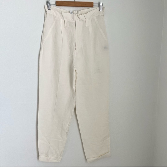 Rachel Pally Off White Linen Blend Casual Pants Size XS - Picture 1 of 7
